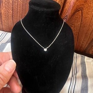 Ania Haie Sterling Silver Adjustable Cubic Zirconia Necklace, excellent cond.